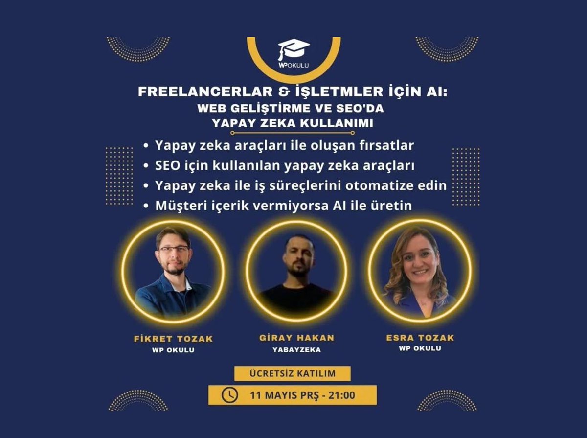 WP Okulu’ndan Web Geliştirme Ve Seo’da Yapay Zeka Temalı Webinar!

▶ bit.ly/3BjcAT2
#BrandingTürkiye #Haberler #Etkinlik #WPOkulu #WPKulüp #YapayZeka #WebGeliştirme #Seo #AramaMotoruOptimizasyonu #WordpressOkulu #Wordpress #WebTasarım #Webinar #Zoom @WP_Okulu