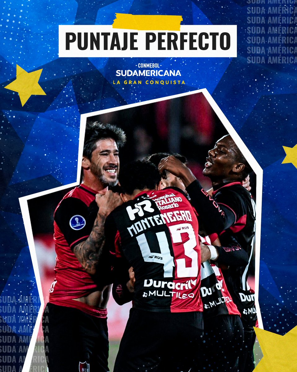 Sudamericana's tweet photo. 💪 Hay que sudar para tener puntaje perfecto en la CONMEBOL #Sudamericana.

🔴⚫ @Newells #SudaAmérica #LaGranConquista https://t.co/BEQgIJJ5DB