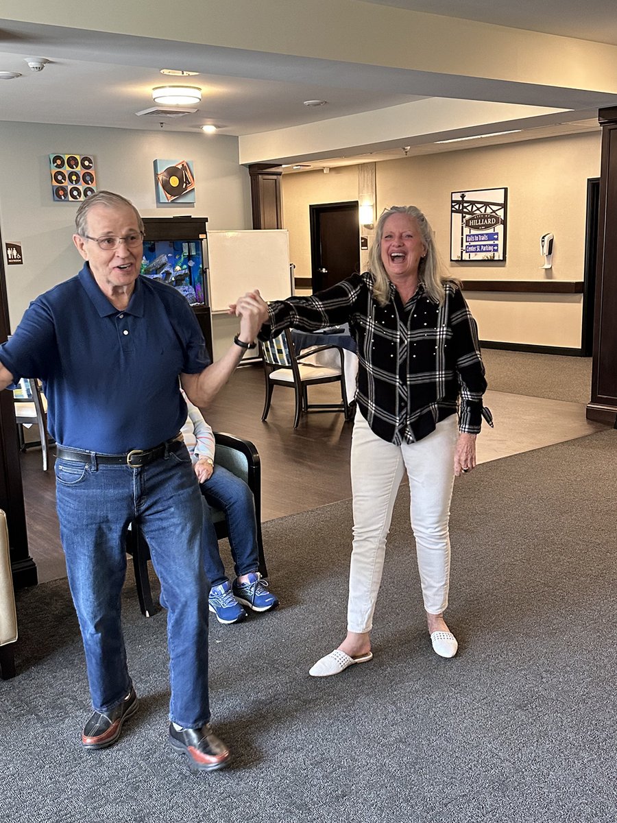 NorwichSprings's tweet photo. It doesn’t matter where you are, just dance! We can’t always choose the music life plays for us, but we can choose how we dance to it.
#TrilogyBFF #seniorliving https://t.co/oqf8EtxYg6
