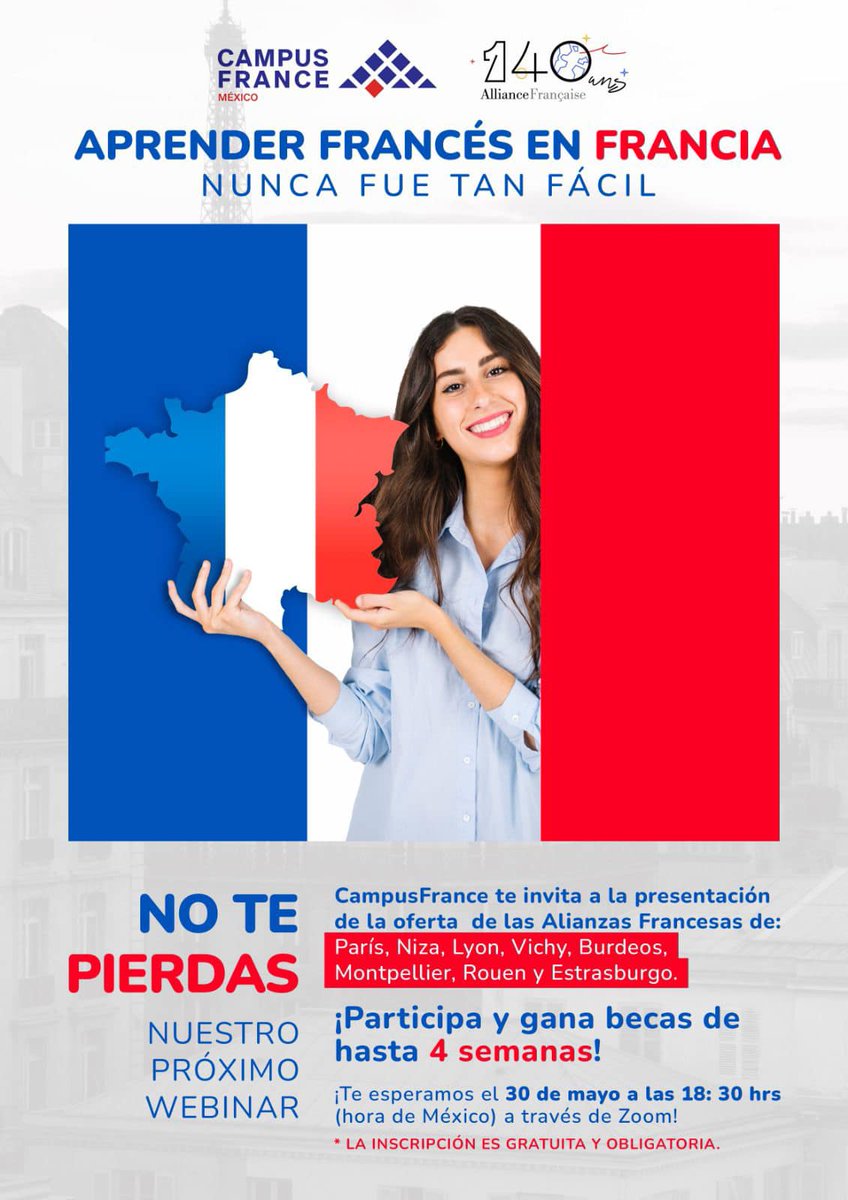 [Educación] ¿Quieres continuar tus estudios profesionales en Francia? Esta información podría interesarte, no te lo pierdas 📷 📷📷📷📷 #francés #idioma #cultura #Francia #140ansAF
m.facebook.com/photo.php?fbid…