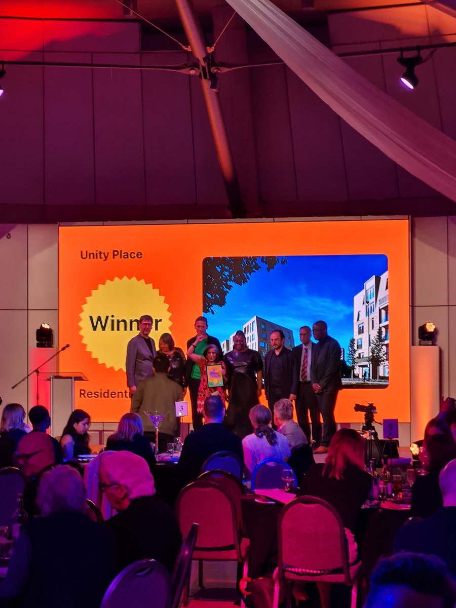Brent_Council's tweet photo. The award for Best Residential Project goes to...

Unity Place in South Kilburn 🏆

#BrentDesignAwards #BDA23 https://t.co/ZifOwJVfxI