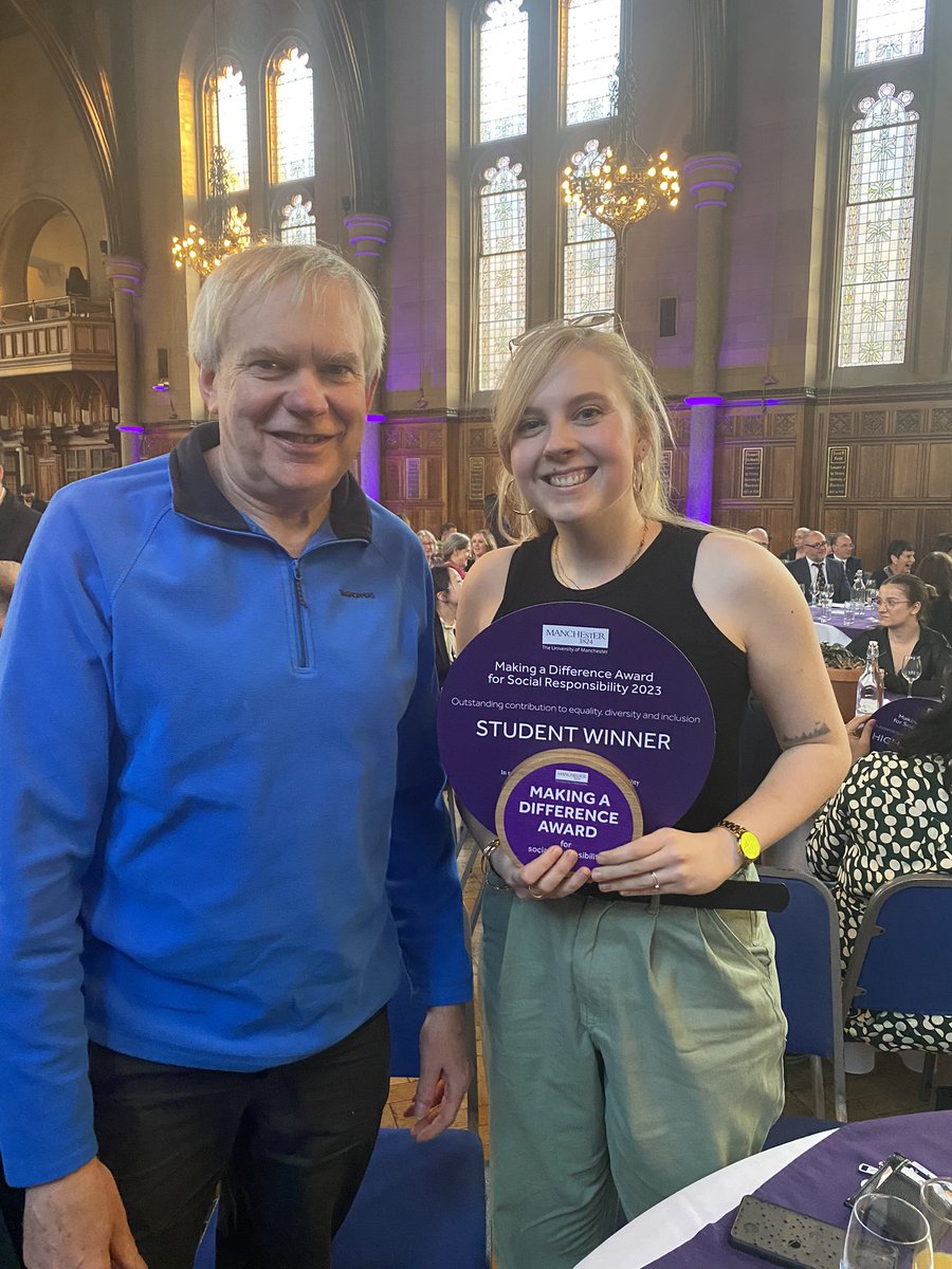 Thrilled to be introducing @Notchlab PhD student and award winner Beth Barnes at the #MaDAwards for her work with @TheAFLeague @EGS_UoM @FBMH_UoM @OfficialUoM