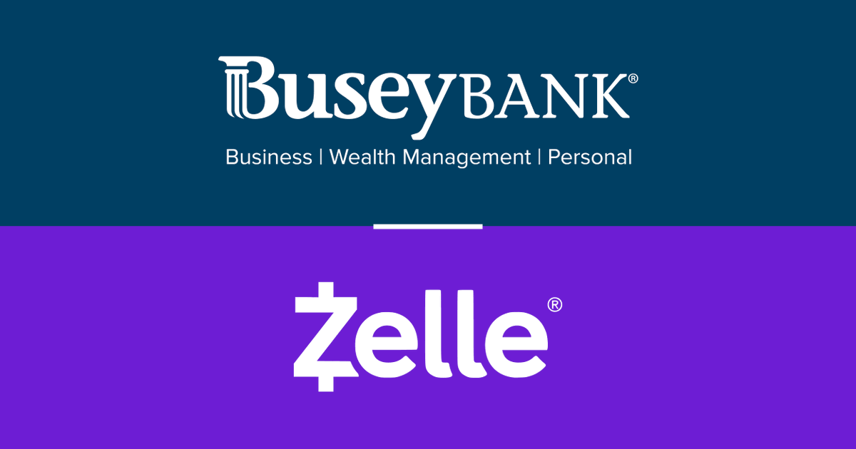 Busey's tweet photo. Quickly, securely and conveniently transfer money with @Zelle! Now available in the Busey app, send money to almost any bank or credit union account in the US. #SendWithZelle https://t.co/GqmTweLEds