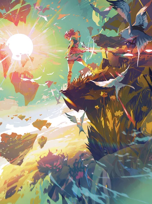 "Link, you are our final hope"  My full #Zelda Tears of the Kingdom cover for !  patreon.com/toniinfante