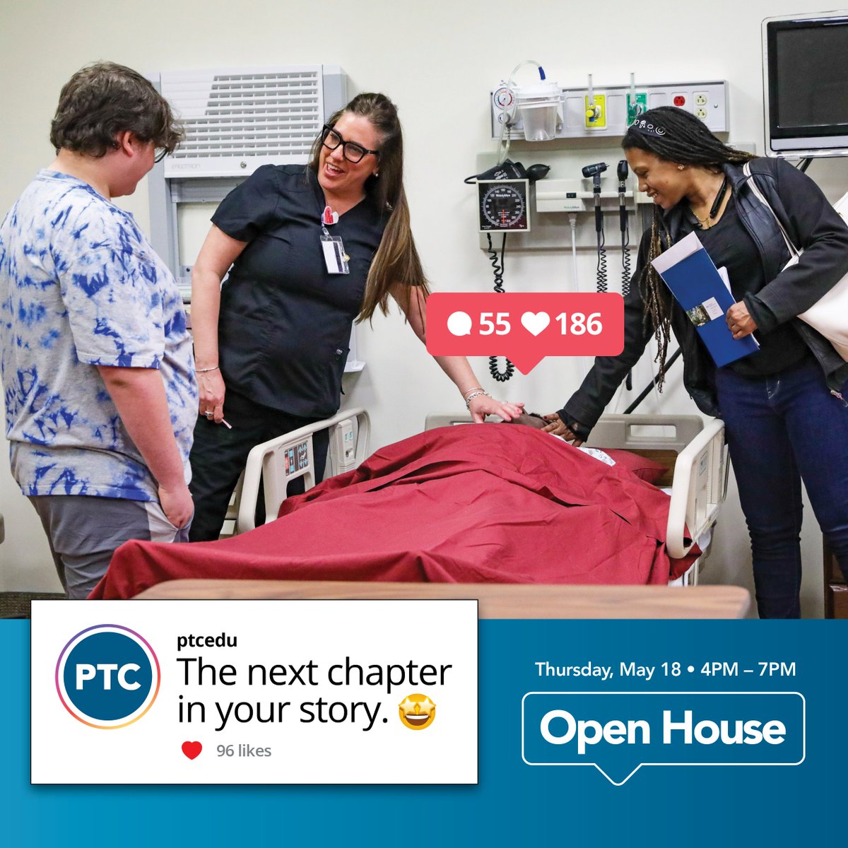 PTC_edu's tweet photo. 1️⃣ WEEK until Open House! Stop by Thursday, 5/18 between 4 and 7pm to meet with instructors, check out our classrooms and labs, and eat some dinner!
Register now: https://t.co/X0UqIcfIO9
#RemakeDaysSWPA #CSforPgh #RemakeLearning https://t.co/hHkSZK7YtY