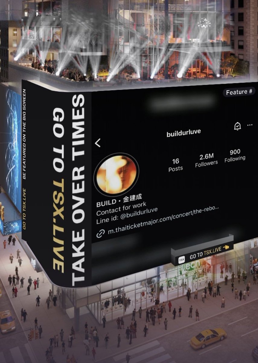 SURPRISE ☺️

To celebrate Biu’s IG crossing 2.6M followers, we have a special LED screening in NYC TIMES SQUARE!!

⏰ - During trending time
📅 - 12 May 2023

Hit the 🔔 icon on our profile to see the ad!

BUILD SHINES IN ANY SITUATION
#BuildisStarBoy 
#BuildJakapan 
#Beyourluve