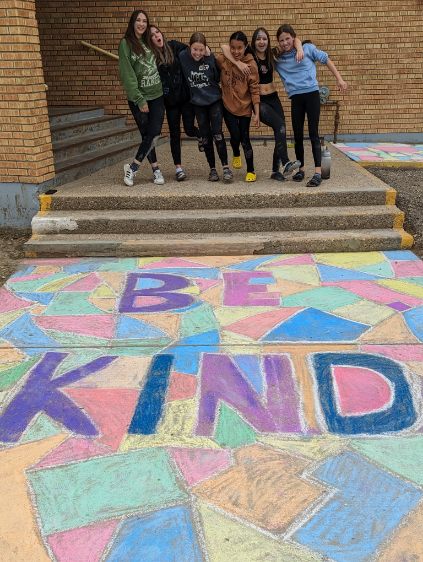 What fantastic chalk art our grade 7/8 students created today for their retreat! <a href="/StMarySchool2/">St Mary School</a> <a href="/HolyTrinitySD/">Holy Trinity</a>
