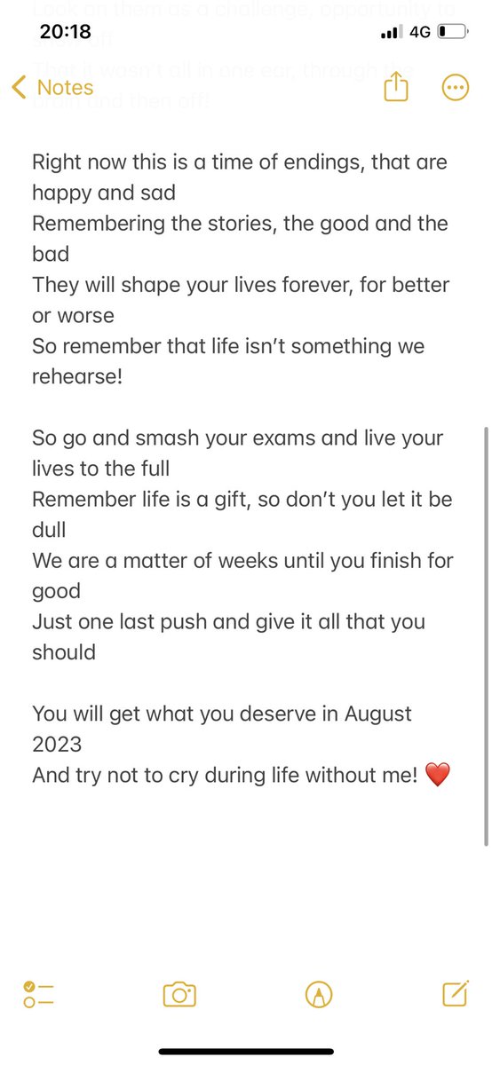 My last assembly yesterday with my Year 11’s was emotional; it ended with a poem, written by moi!

Good luck class of 2023!! You have done the hard bit already… go and show off 😎 <a href="/Millfieldhighsc/">Millfield Science and Performing Arts College</a> 

#beexceptional #year11 #Classof2023 #millfieldscienceandperformingartscollege
