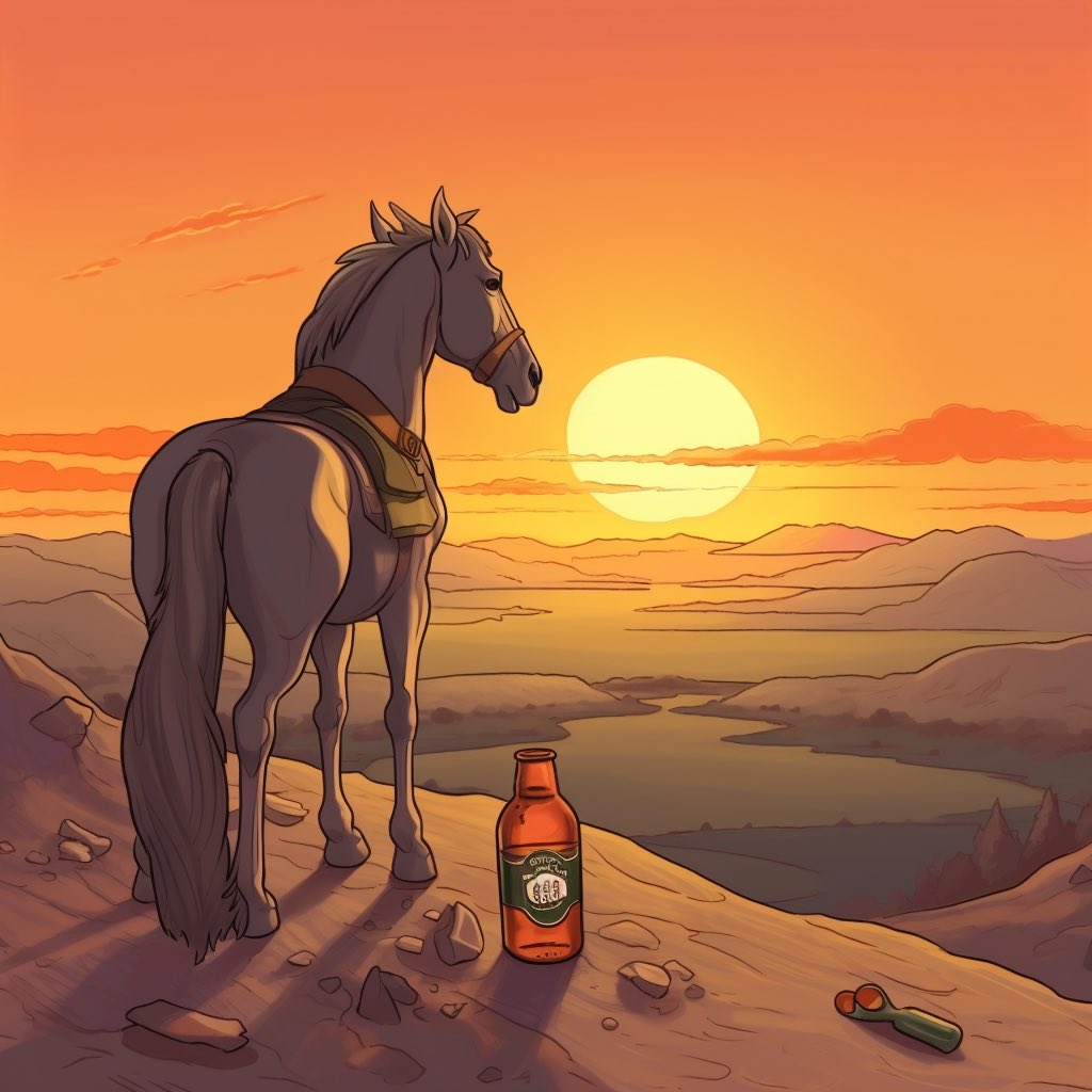 horsebrenner's tweet photo. Wow what a busy day. @horsebrenner just need to relax and enjoy the sunset 🌅 

Anyone wants to join @GlamHorses  ?

#memecoin #afterworkoutsesion https://t.co/X6ZPl3Uldj