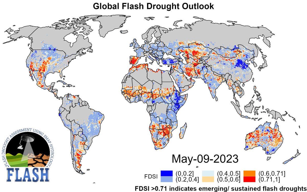 FLASH: FLash Drought Assessment using SMAP Hydrol. tweet media