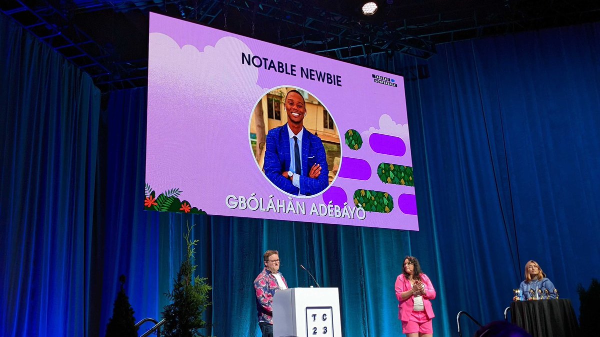 gbolahaann's tweet image. Just got to find out that I won a Vizzes award at the Tableau Conference for the Notable Newbie!!!

This is so amazing!!! 😍😍😍

Thank you so much everyone for the constant feedback and love. Cheers to doing more and being a part of the amazing #datafam 

Thank you #data23 ❤️