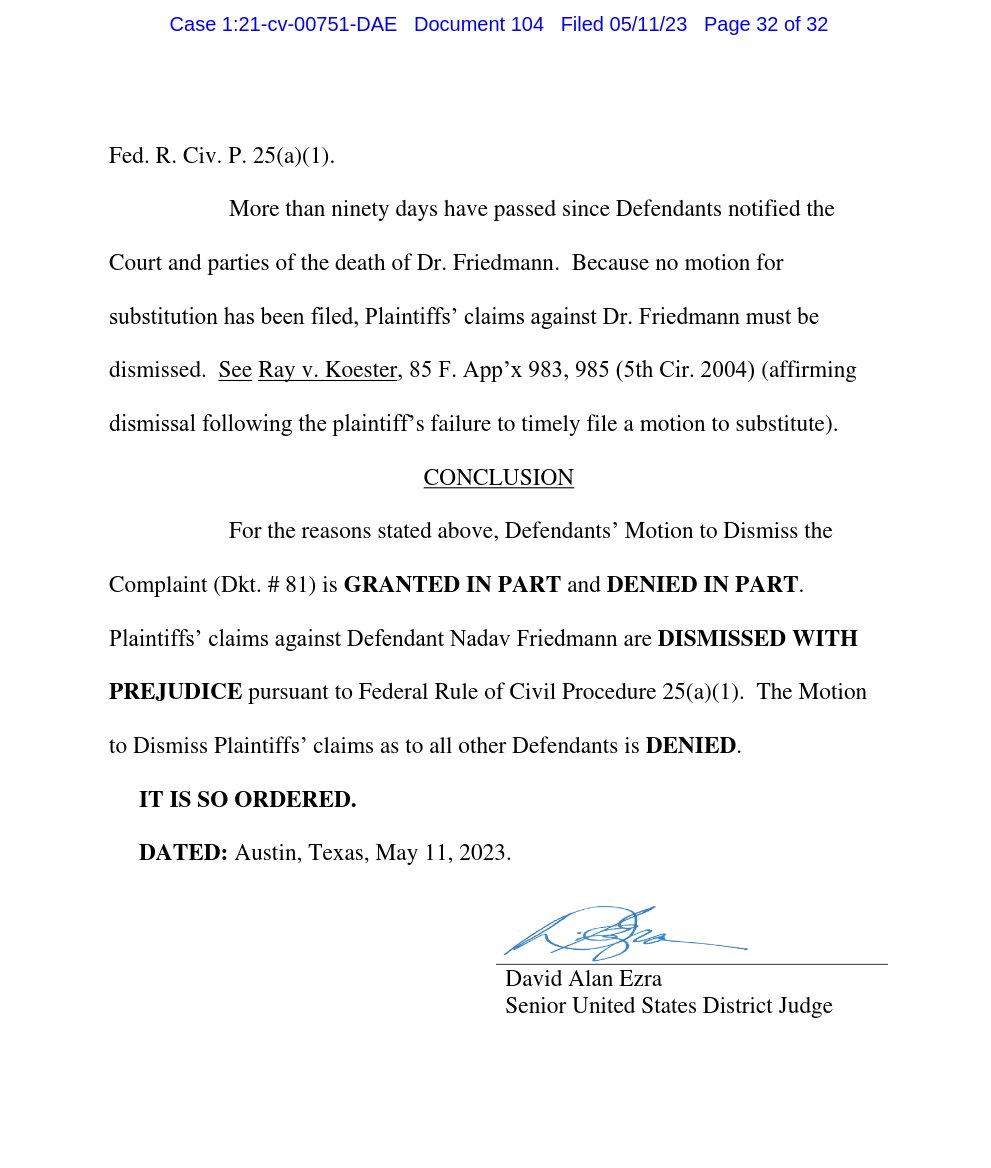 Adrian H On Twitter SAVA Motion To Dismiss The Tx Securities Lawsuit 