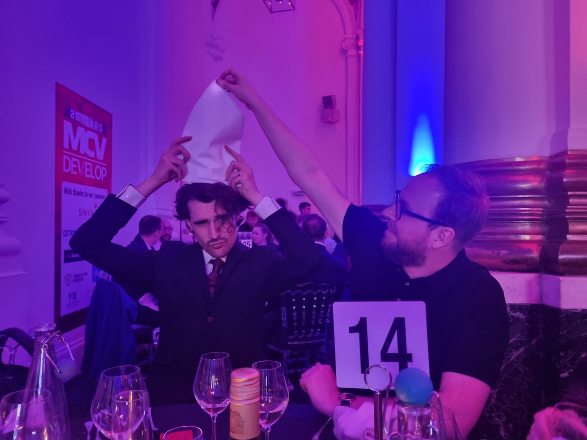 lostincult's tweet photo. Can't see the stage, however, on our table Pope Michael II is being crowned by Ewan... Who is absolutely the right person for this job. https://t.co/TJUGyGoATv