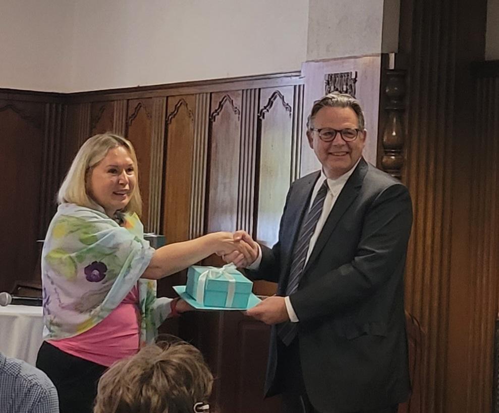 OslerLibrary's tweet photo. Proud day for the Osler. Congratulations to curators @RFDelMaestro and J. Mario Molina, each of whom was selected for a @lamphhs Recognition of Merit Award for their service to medical historical repositories. Well done, well deserved. #LAMPHHS2023 https://t.co/B75P2JbOy7