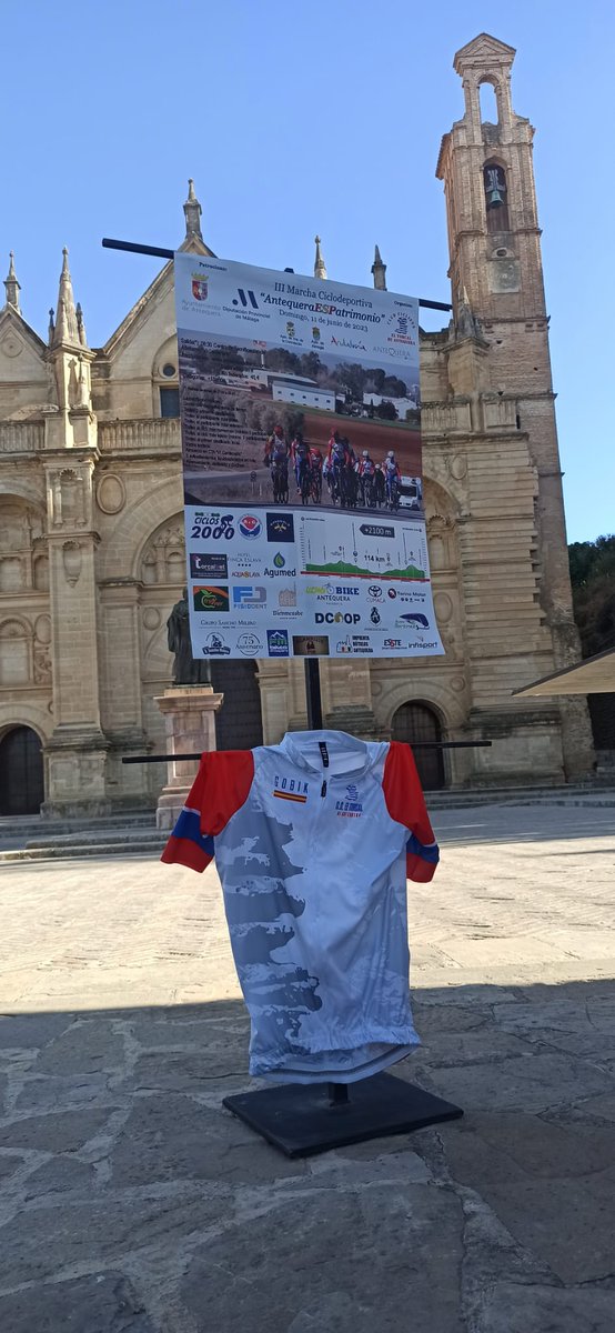 Tanto #DiputaciónDeMálaga #AyuntamientoDeAntequera como #ConsejeríaDeTurismo de la #JuntaDeAndalucia han recibido el agradecimiento por el patrocinio de la #Ciclodeportiva #AntequeraESPatrimonio del próximo 11 de junio.