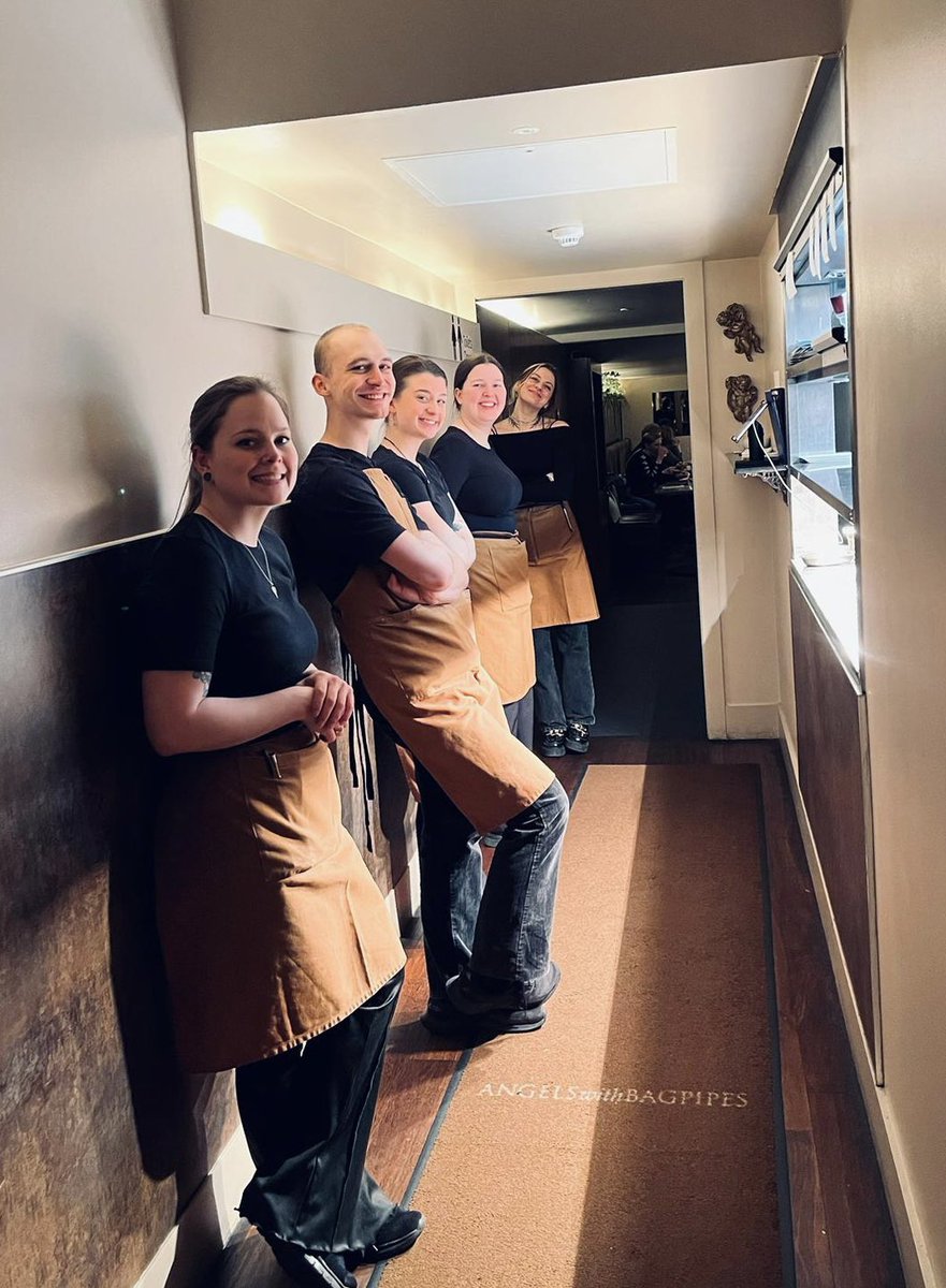 The Front Of House team. 
Aren’t they cute? #AngelsWithBagpipes

#AwB #edinburgh #edinburghfood #edinburghrestaurant  #edinburghfoodie #edinfoodclub  #edineats #food #scrangram #scran #tasty #supportlocalbusiness #foodphotography #royalmile #edinburgholdtown #highstreet