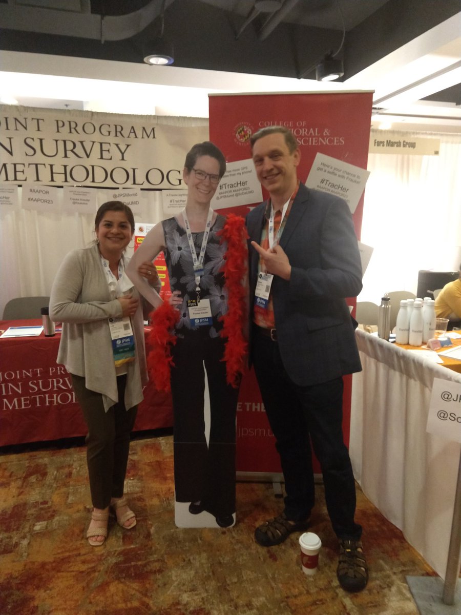 Joint Program in Survey Methodology (@jpsmumd) on Twitter photo Thanks for stopping by <a href="/drewcap/">Andrew C</a> #AAPOR #aapor23 <a href="/SoDaUMD/">Social Data Science Center</a> <a href="/fraukolos/">Frauke Kreuter</a> Thanks for stopping by <a href="/drewcap/">Andrew C</a> #AAPOR #aapor23 <a href="/SoDaUMD/">Social Data Science Center</a> <a href="/fraukolos/">Frauke Kreuter</a>