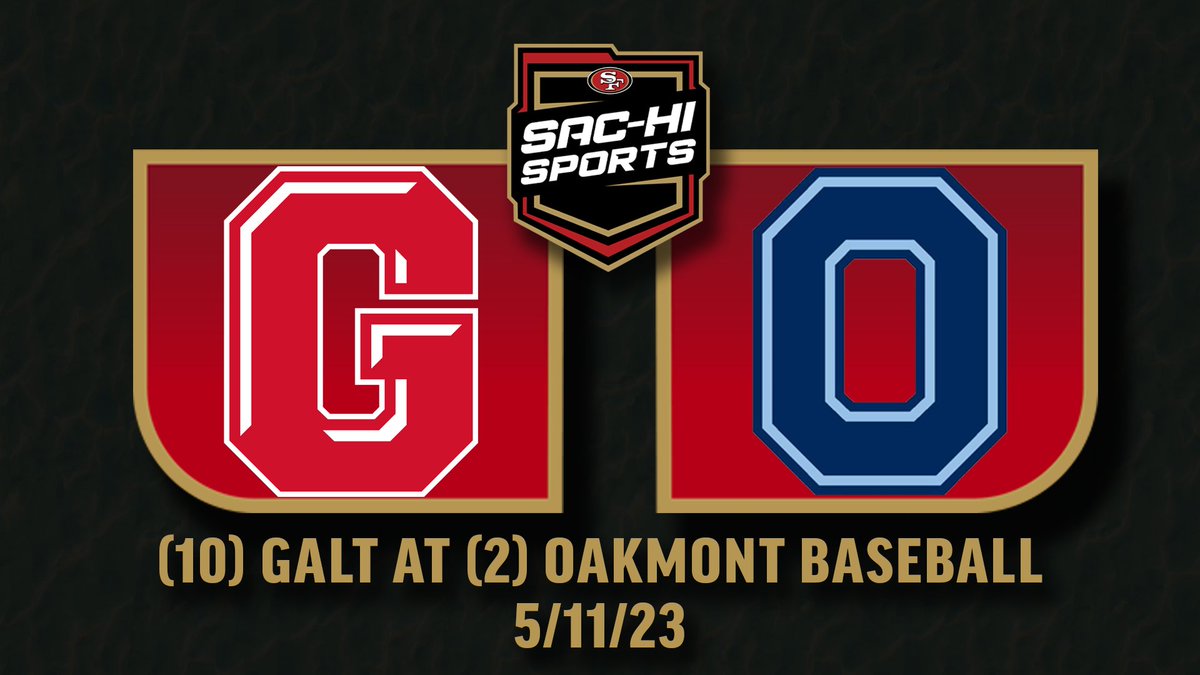 Baseball playoffs continue today, and I'll be covering a D4 game between (10) Galt vs (2) Oakmont for <a href="/49ersSacHi/">49ers Sac-Hi Sports</a> Sports! A trip to the <a href="/cifsjs/">CIF Sac-Joaquin Section</a> semis is at stake!
<a href="/MasonTassano/">Mason A. Tassano</a> <a href="/Kurt_Marton2/">Kurt Marton</a> <a href="/Jaylanpatt/">Jaylan patterson</a> <a href="/cooper_kunis33/">Cooper Kunis</a> <a href="/ohshardball/">Oakmont Baseball</a> <a href="/galt_high/">Galt High School</a>