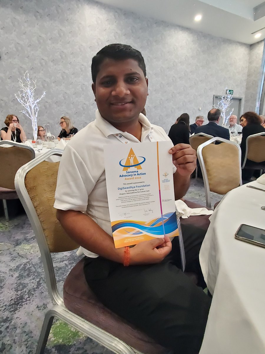 CONGRATULATIONS to Sandeep Kumar and @DigiSwasthya, 1st prize winner of this year's #AdvocacyInAction award! 🎉

#SPAGN2023