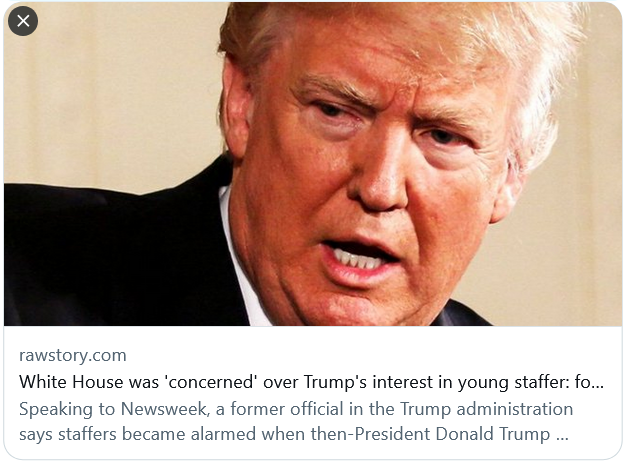 TheRainBowNavy2's tweet photo. The Grabber-In-Chief just couldn't help himself -- #DemVoice1 #FreshResists #ProudBlue #BluePride #ProudBlueVets -- Concern grows in the trump camp as as reports of another sexual assault victim exists within his former WH staff -- if true an affiant may exist who could claim at a minimum sexual harassment within the timeline of a statue of limitations... -- https://t.co/4dhL0exuGK #ThursdayThought