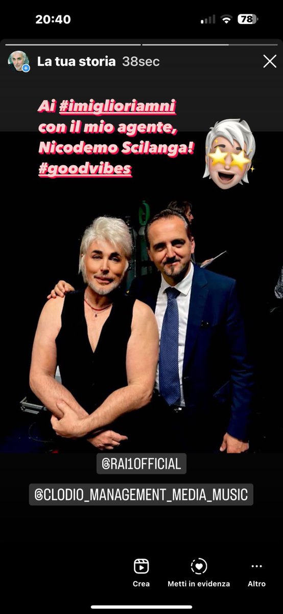 scialpi's tweet photo. @RaiNews @RaiPlay #imigliorianni #carloconti @ClodioM https://t.co/Osak5MJD7R