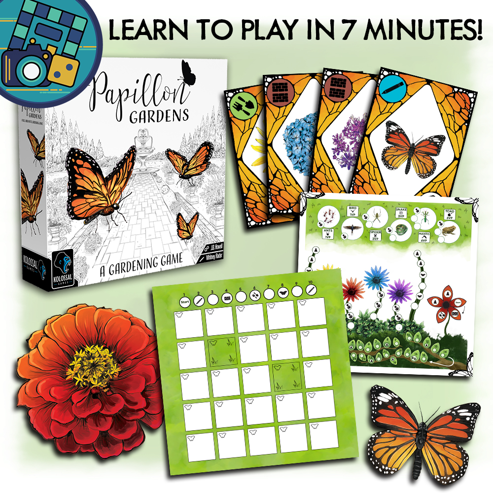 Kolossal Games (@kolossalgames) on Twitter photo 🦋Our friends <a href="/kovraystudios/">Ilya and Tylor 🎥🏳️🌈🎲</a> recorded our official how-to-play for Papillon Gardens!
🐛LEARN TO PLAY IN JUST 7 MINUTES!!
youtube.com/watch?v=r4ap3l…
🌸Be sure to pledge as the campaign ends in just 4 days! $35 for the deluxe edition!! papillongardens.com 🦋Our friends <a href="/kovraystudios/">Ilya and Tylor 🎥🏳️🌈🎲</a> recorded our official how-to-play for Papillon Gardens!
🐛LEARN TO PLAY IN JUST 7 MINUTES!!
youtube.com/watch?v=r4ap3l…
🌸Be sure to pledge as the campaign ends in just 4 days! $35 for the deluxe edition!! papillongardens.com
