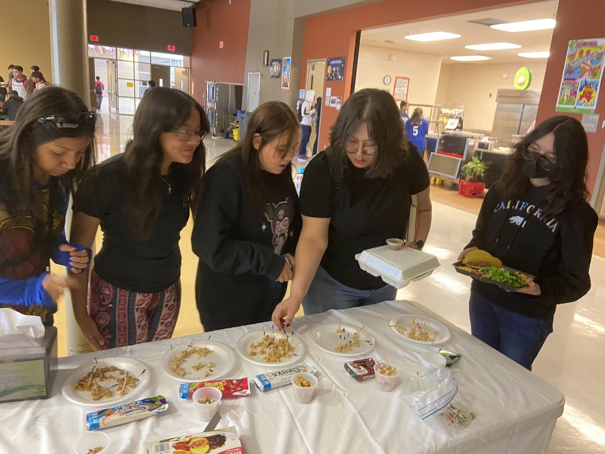 Thank you Ms. Silvia for sampling  some of our new items at the HS! Great turnout 🥰<a href="/TornilloISD/">Tornillo I.S.D.</a>