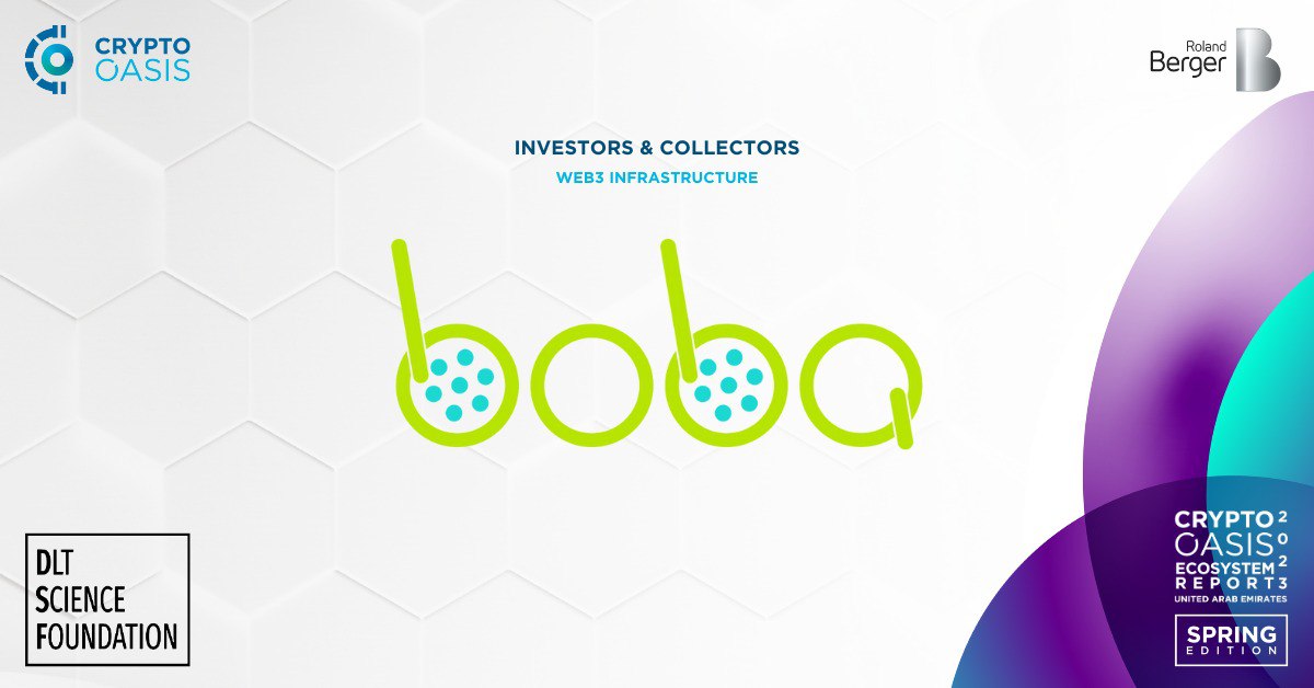 The Crypto Oasis (@CryptoOasisUAE) Ecosystem Report 2023 - Spring Edition for the UAE is now LIVE and Boba Network  is a part of it!
Download your copy here: t.ly/joni