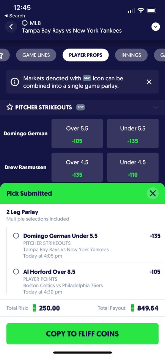 EVBettors's tweet photo. 2 picks...

Play #1: Horford o8.5 pts from @OddsJam Positive EV (bet in bold/green= profitable): https://t.co/qp6bz0BiEw

We have dozens of sportsbooks telling us where this line should be set... The average price on Horford o8.5 is -128 odds

Getting -105 on Fliff = clear value https://t.co/9Jlzs0YhOC