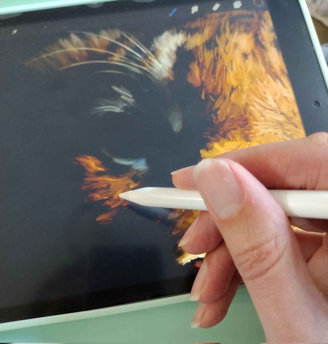 My current work-in-progress digital painting... Any idea what it is yet?!

#digitalart #digitalpainting #procreate #apple #ipad #applepencil