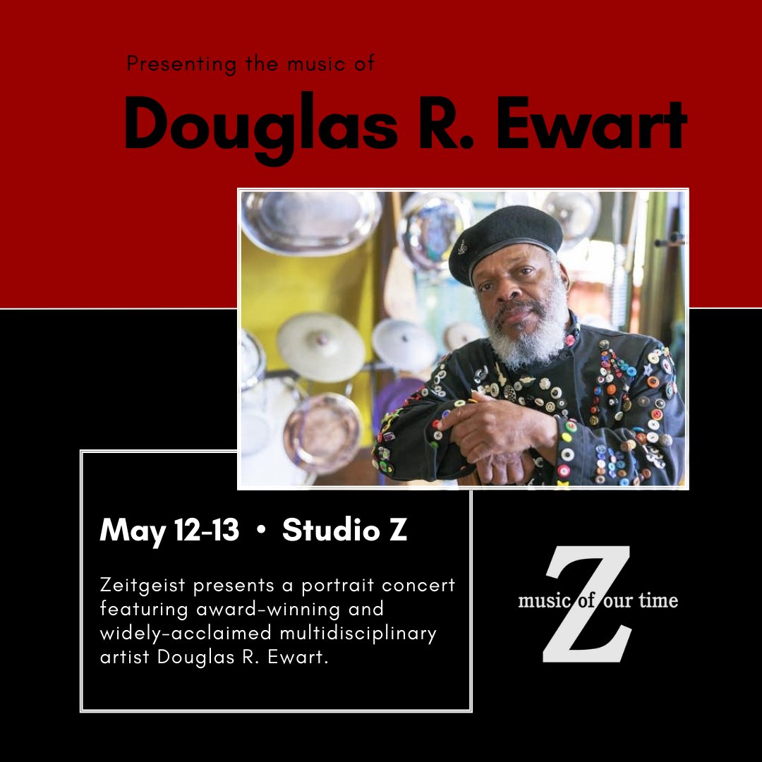 This weekend!! Portrait concerts featuring award-winning and widely-acclaimed multidisciplinary artist Douglas Ewart, including world premiere of 'Crepuscule' written for Zeitgeist. May 12-13 @StudioZStPaul studiozstpaul.com/twin-cities-re…