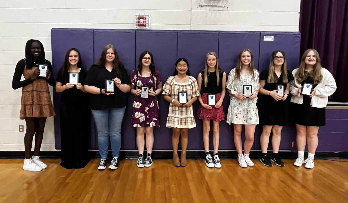 Portland West Middle School Awards Day
8th Grade Top 10