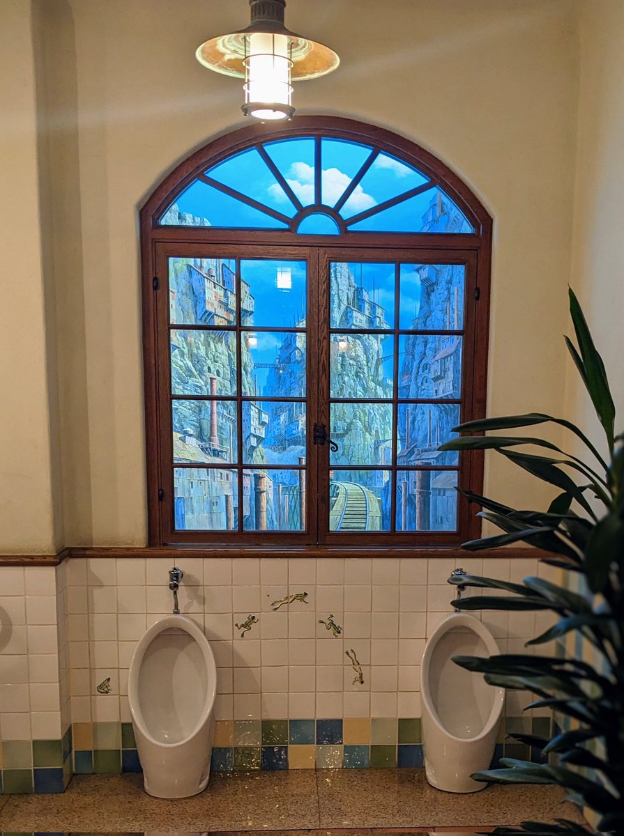 MitchellBoring's tweet image. smuggled out this photo from inside the studio ghibli museum bathroom