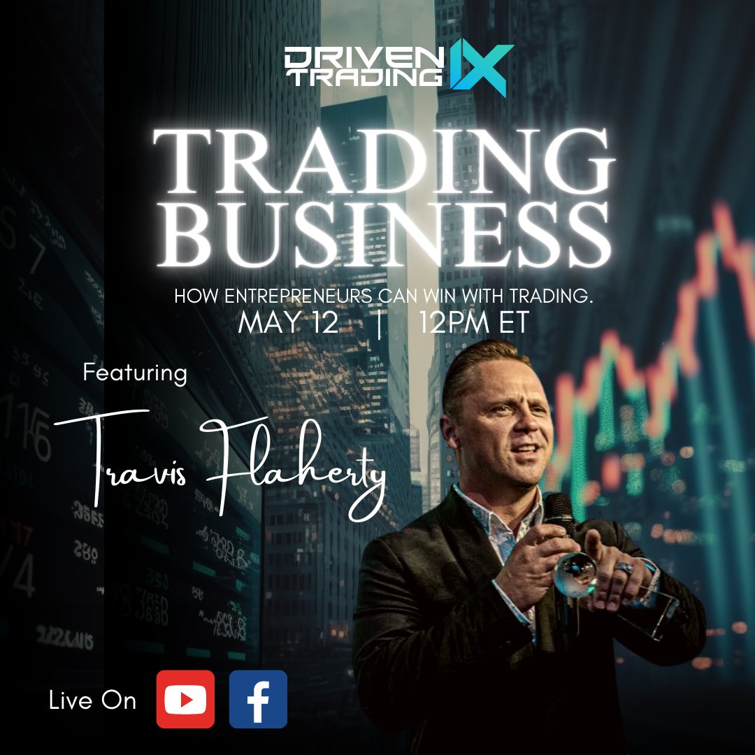 drivenuniverse's tweet image. 📷
Great entrepreneurs make great traders. 📷 And if one person can do it, so can you! 📷📷📷 Live tomorrow 9am pt / 12pm et youtube.com/live/9NL-5JpFh…