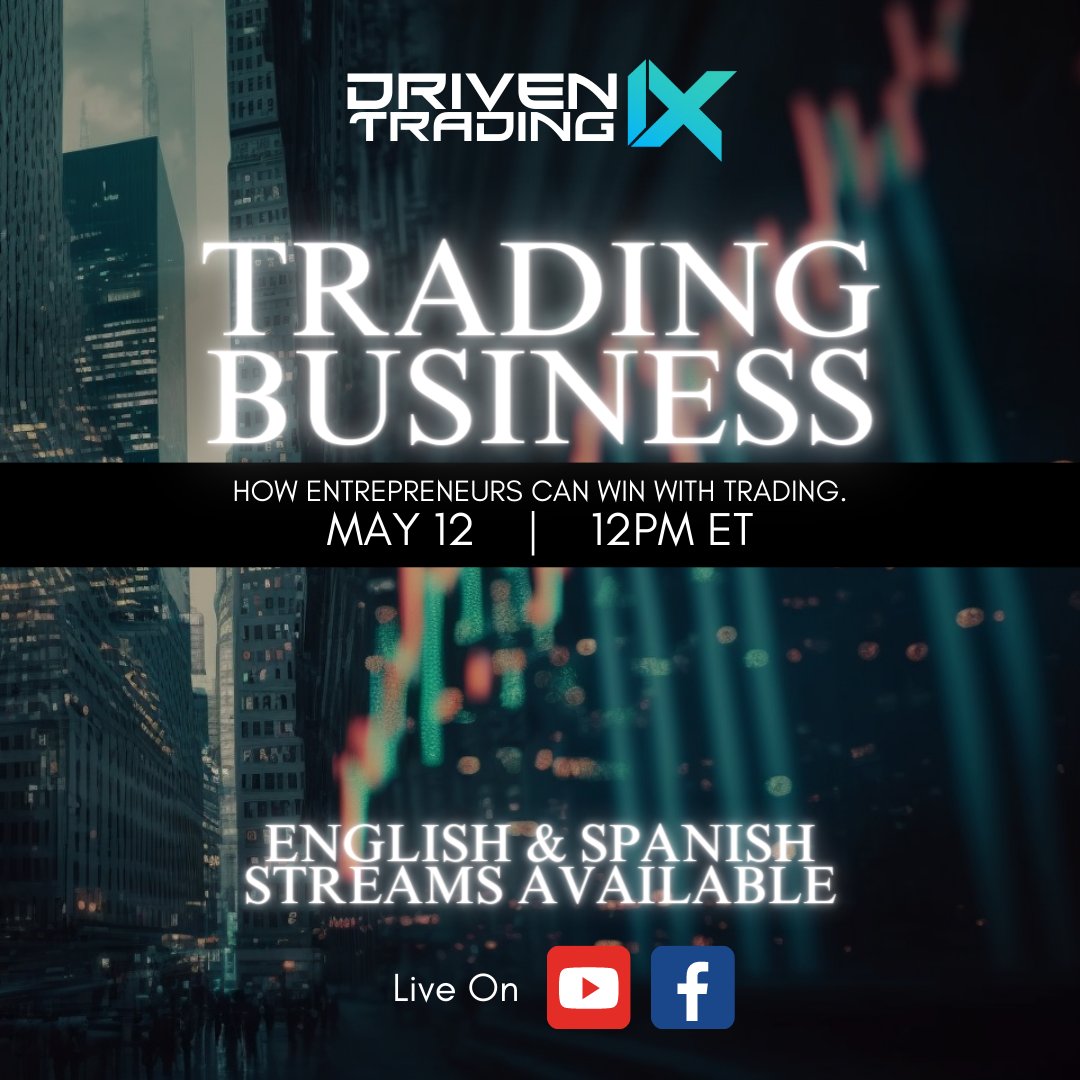 drivenuniverse's tweet image. 📷
Great entrepreneurs make great traders. 📷 And if one person can do it, so can you! 📷📷📷 Live tomorrow 9am pt / 12pm et youtube.com/live/9NL-5JpFh…