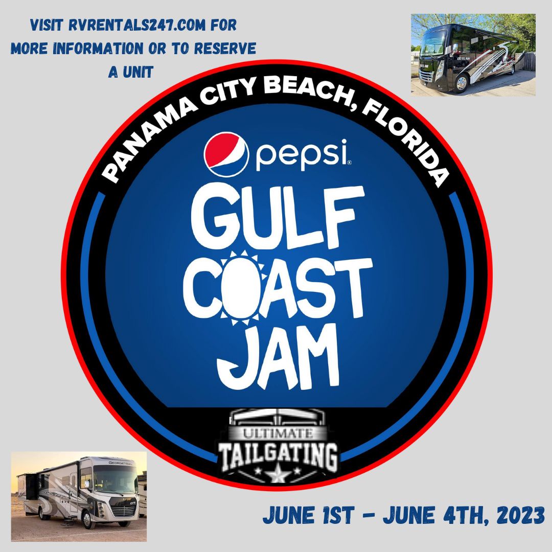 Waited til the last minute to book a hotel room? Don't worry we've got you covered! #ultimatetailgating #Gulf #Coast #Jam #gulfcoast #beach #beachparty #music #country #rv #rvlife #rvrental