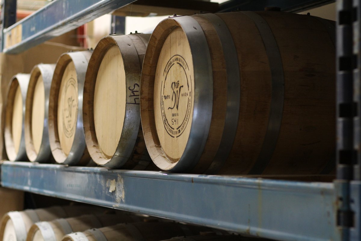 WhiskyNeighbour's tweet photo. Resting whisky holds such promise. Walking around Sons of Vancouver smells so rich, and has me wondering what gems are locked away inside these barrels! #whiskybarrel #sonsofvancouver #whiskyneighbour #whiskyfabric https://t.co/GKLakeMKmV