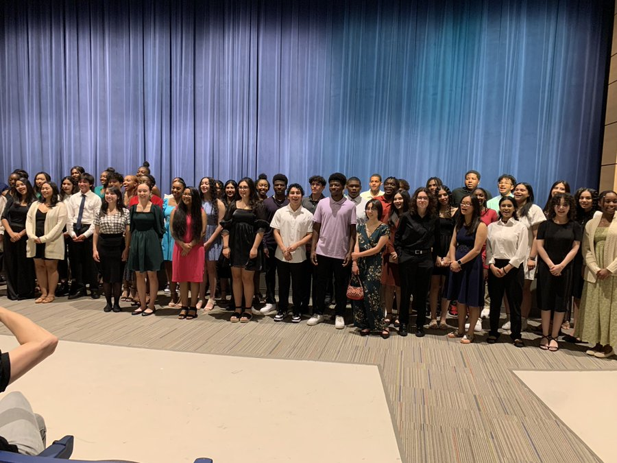 WillowSpringHS's tweet photo. Congratulations to the very first class of Willow Spring High School National Achiever Society Inductees.  #NAS #FirstNeverFollows https://t.co/dAXNJi7WId