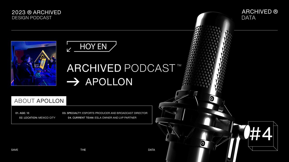 ArchivedPodcast's tweet image. APOLLONGMP. - Archived Podcast #4 

🔴 twitch.tv/archivedpodcast

➜ #SaveTheData
