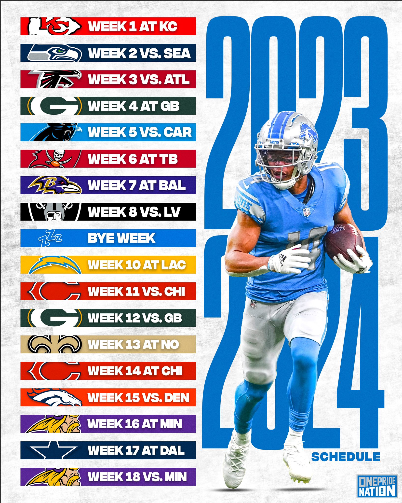 2022 detroit lions schedule