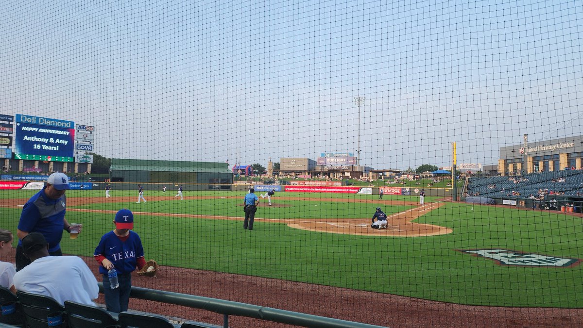 Our seat for the no Astros baseball evening. Still one of the premier MiLB venues imho. 
#DellDiamond 
Go @RRExpress !
#SuckitDodgers