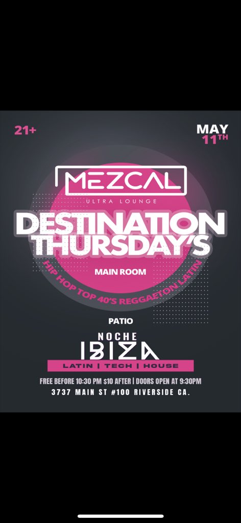 ImNotMad47's tweet photo. ‼️TONIGHT‼️

AY MI PA📍7pm-9pm

MEZCAL📍 Midnight 

See you there 🔥 https://t.co/oFX8aBuhkS