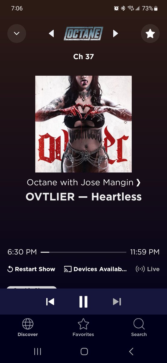 RiffMediaGroup's tweet photo. My man, @josemangin! Appreciate the #heartless play, brother. @ovtlierband @SXMOctane #SXMOctane #Octane #HardRock #NewRock #NewMusic #Ovtlier #OutlierOutpost #Biguns https://t.co/z1lM9nV8jX