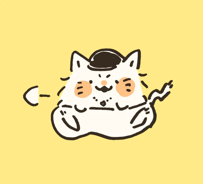 お題箱に感想送ってくださった方ありがとうございます!先導にゃん可愛がってもらえてうれし～っの感謝の絵。