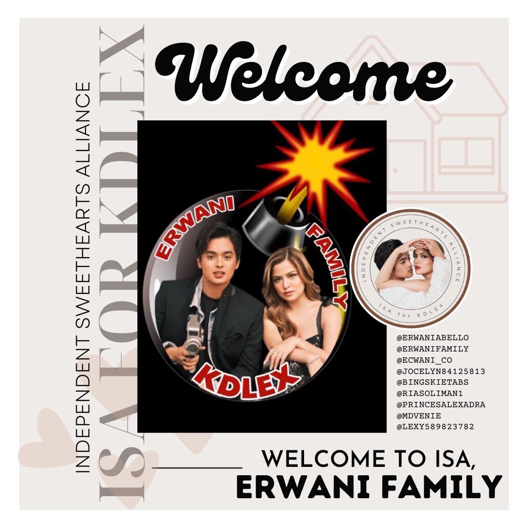 isaforkdlexofc's tweet photo. Our fanmily keeps on growing! Thank you for choosing to collaborate with ISA, @ErwaniFamily. We look forward in working with you. To more collab projects together! Welcome, ka-ISA. 🤍

#KDLex | #KDLEXSweethearts https://t.co/NaRXL0gckt