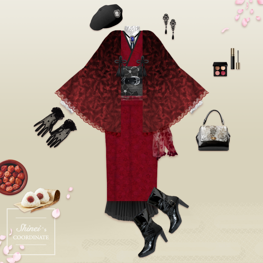 大正ロマン アンティーク 着物 銘仙 袷 大胆で可愛く美しい 扇柄