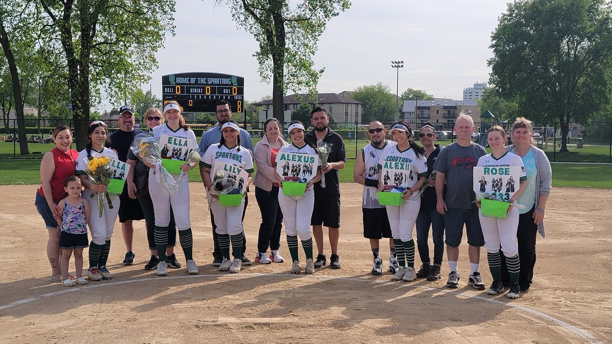 Great night to celebrate our senior softball players! Thank you for all your dedication and effort with our Spartan softball program! #olchspride