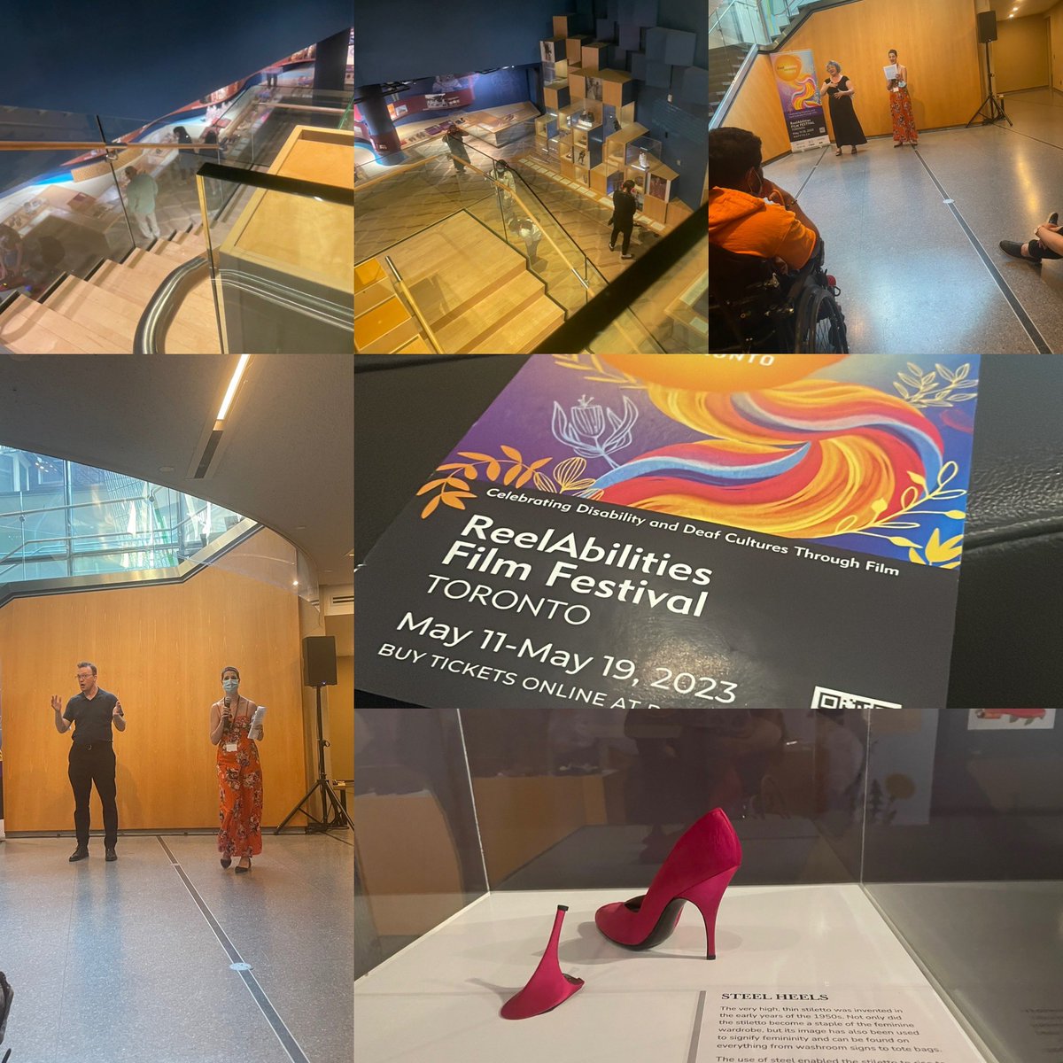 A11yAlicia's tweet photo. Had so much fun at the opening of @ReelAbilitiesTO Film Festival! Silent disco and shoes! #RAFFTO you know how to party!  #A11yTO #AccessibilityJustGotBettter https://t.co/6icUTaTEni