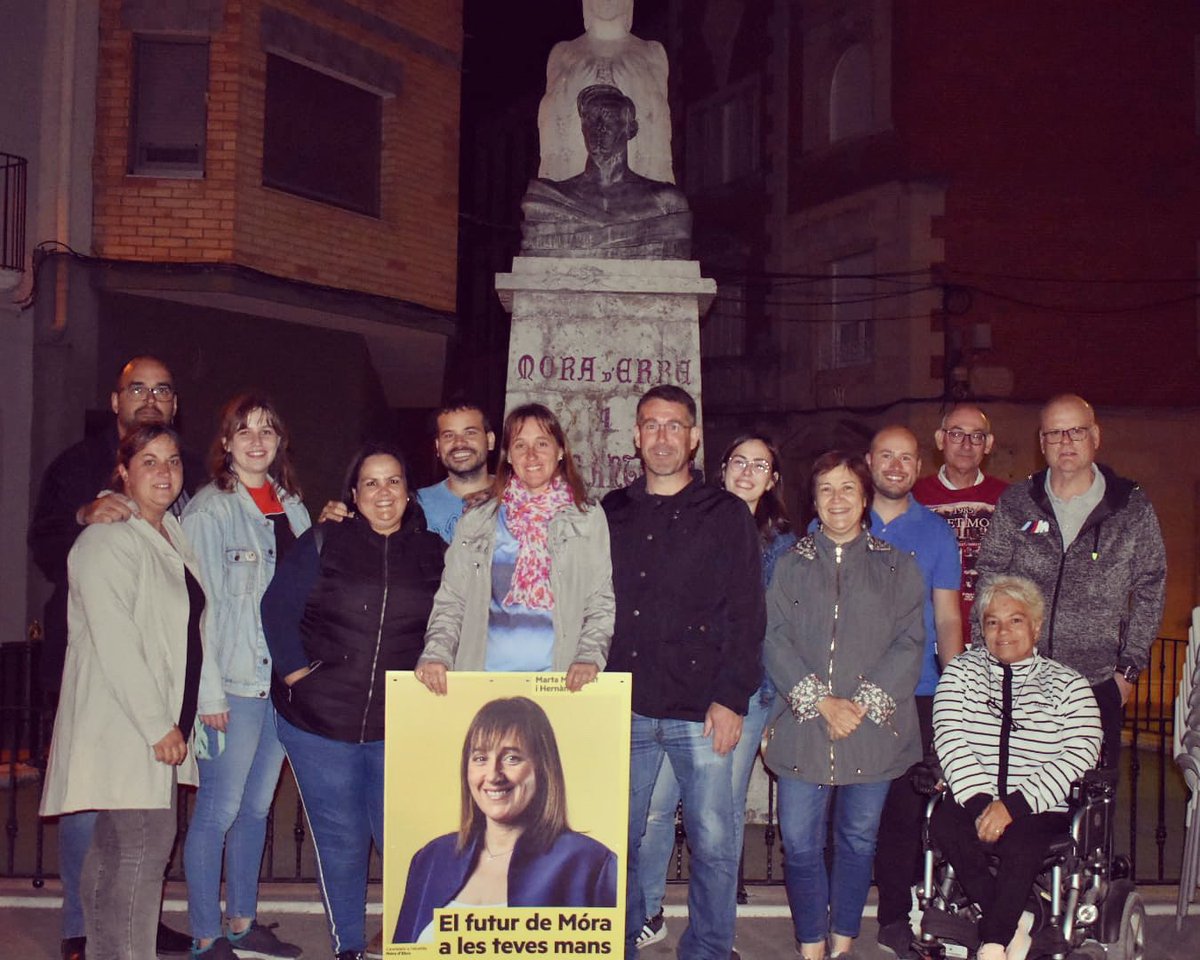 ERCmoradEbre's tweet photo. Engeguem la campanya per transformar #MóradEbre “El futur de Móra a les teves mans” @esquerrarepublicana @ercebre #Móratéfutur #Útils #transformemMóradEbre #volemelcanvi https://t.co/Qc8VZc0DEP