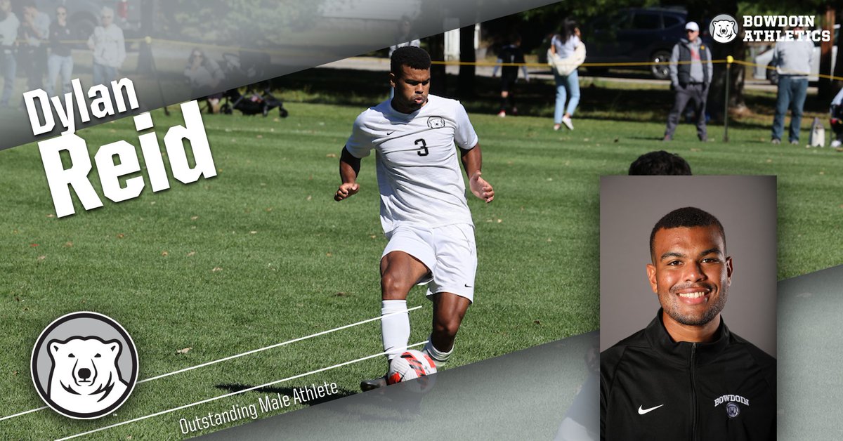 We’re on to the final awards of the evening: the Outstanding Senior Athlete Awards. First up, the men: this year’s winner from men’s soccer is Dylan Reid! @bowdoinmsoccer #GoUBears #AwardUBears